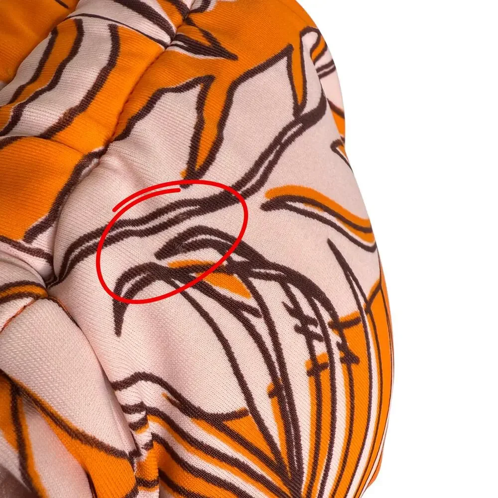 Kona Sol Target Tropical Floral Multiway Bralette Bikini Top Size Small Orange